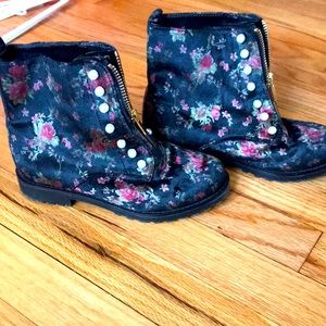 velvet girls boots